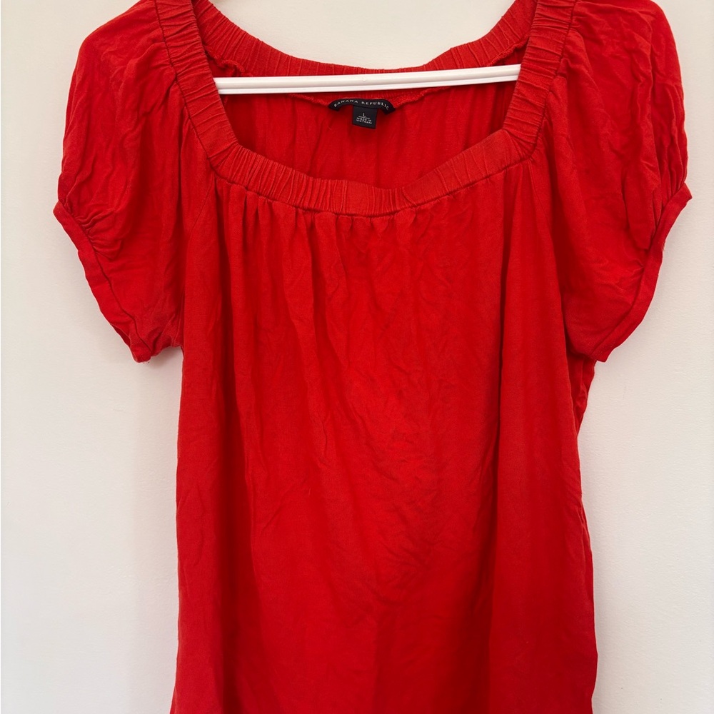 Banana Republic Red Blouse